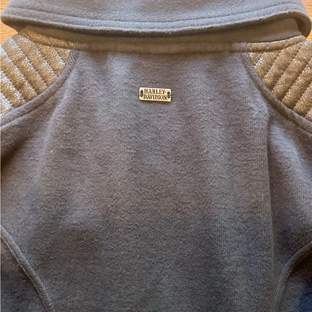 Harley-Davidson Black Double-Breasted Coat - Picture 10 of 11